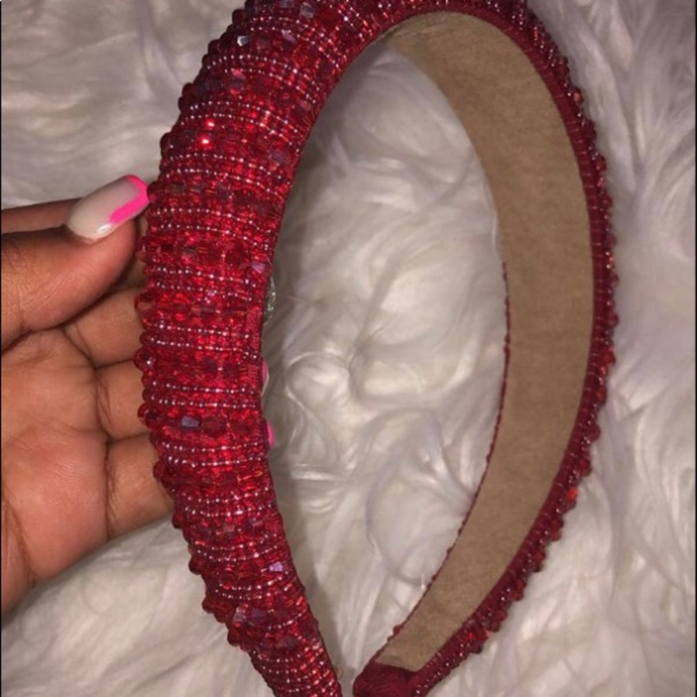 Bling headband- red